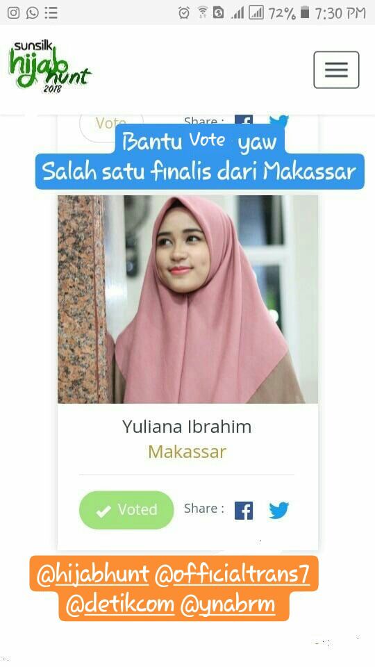 Gambar Dua Mahasiswi UIN Alauddin Berhasil Ikuti Grand Final Sunsilk Hijab Hunt